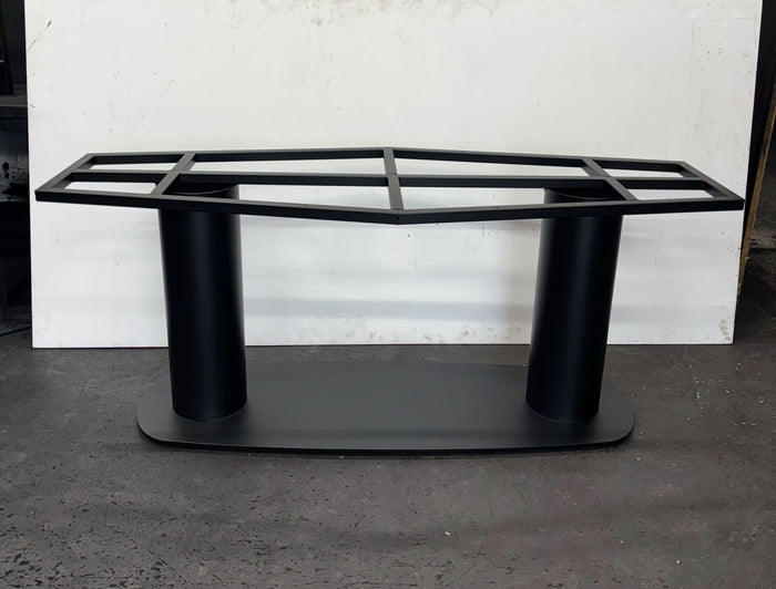 Stalen Dubbele O-poot met Voetplaat