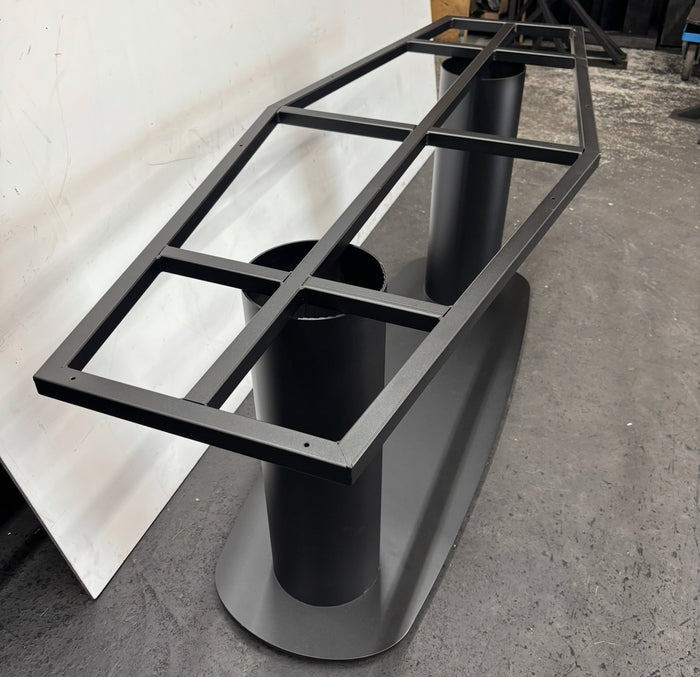 Stalen Dubbele O-poot met Voetplaat