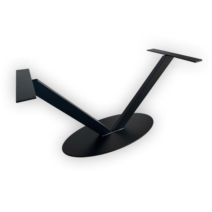 Stalen V-Poot met Voetplaat