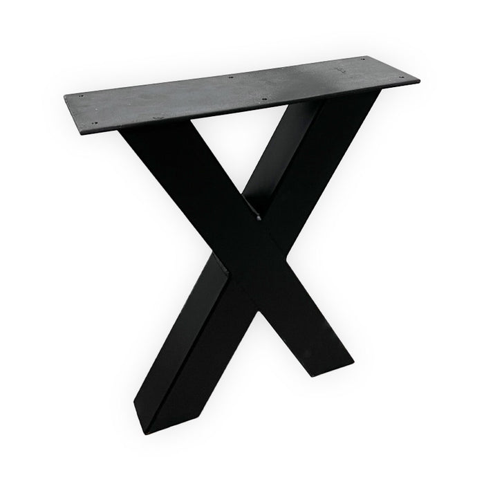 Stalen X-poot bankje