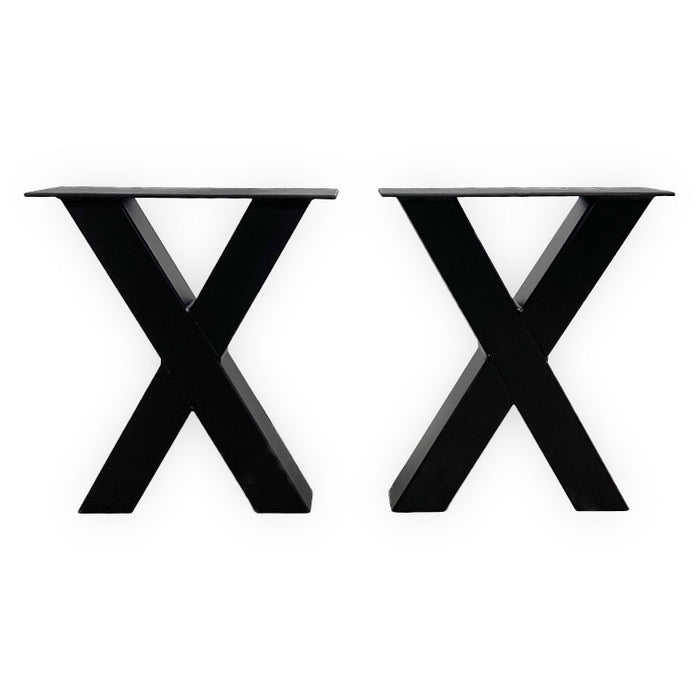 Stalen X-poot bankje