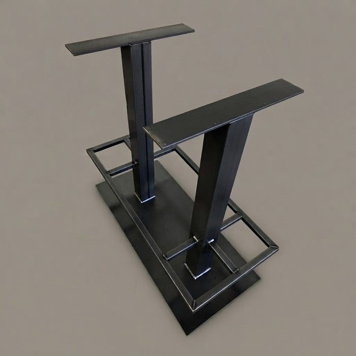 Stalen Bartafelframe met voetplaat/voetensteun